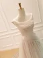 High-end Champagne Sequins Organza Prom Dresses 2026 A-Line / Princess Scoop Neck Sleeveless Backless Sweep Train Prom Formal Dresses