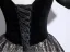 Vintage / Retro Black Glitter Prom Dresses 2025 Ball Gown Square Neckline Puffy Short Sleeve Backless Floor-Length / Long Formal Dresses