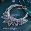 Chic / Belle Blanche Faux Diamant Tulle Accessoire Cheveux Mariage 2024 Alliage Mariage