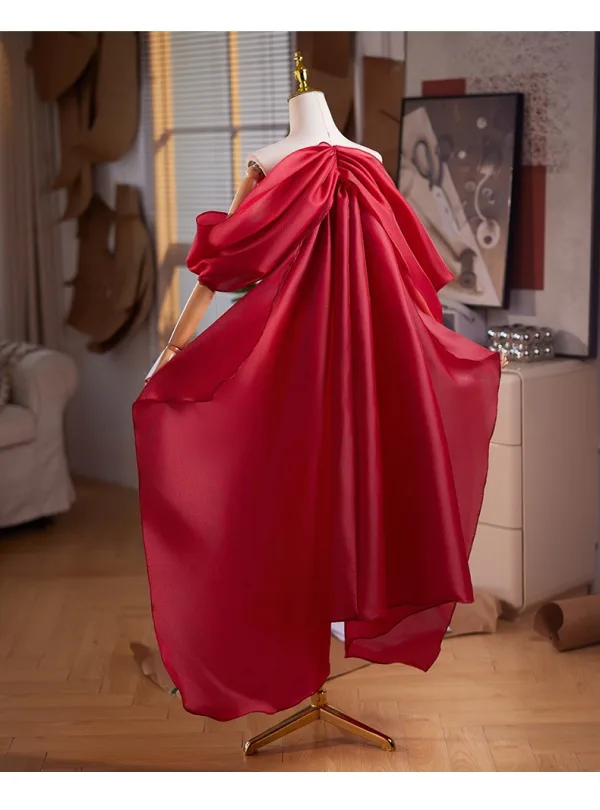 Unusual Burgundy Prom shawl 2025
