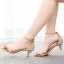 Charmant Blanche Perle Chaussure De Mariée 2023 Bride Cheville 5 cm Talons Aiguilles Peep Toes / Bout Ouvert Mariage Sandales Talons Hauts