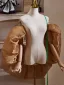 Eleganckie Khaki Organza szal Kurtki & Chusty 2024