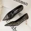 Chic / Beautiful Blushing Pink Fish Scales Cocktail Party Pumps High Heels 2022 6 cm Stiletto Heels Pointed Toe Pumps