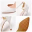Élégant Blanche Faux Diamant En Dentelle Fleur Chaussure De Mariée 2023 Bride Cheville 9 cm Talons Aiguilles À Bout Pointu Mariage Sandales Talons Hauts
