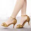 Charmant Weiß Strass Brautschuhe 2023 7 cm Stilettos Peeptoes Hochzeit Sandaletten Hochhackige