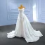 Haut de Gamme Ivoire Trompette / Sirène Corset Robe De Mariée 2023 Bustier Perlage Perle Paillettes Sans Manches Dos Nu Tribunal Train Mariage