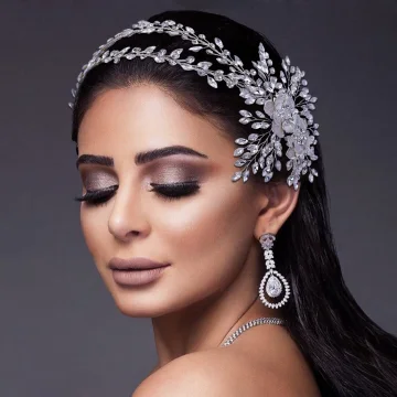 Vintage Originale Argenté Fait Main Alliage Faux Diamant Mariage Accessoire Cheveux Mariage 2023