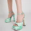 Sexy Rougissant Rose Cocktail Sandales Femme 2022 14 cm Talons Aiguilles Bride Cheville Peep Toes / Bout Ouvert Sandales Talons Hauts