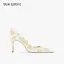 Chic / Beautiful Green Heart-shaped Prom Pumps 2023 Leather 10 cm Stiletto Heels Pointed Toe Pumps High Heels
