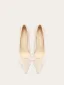 Elegant White Lace Flower Wedding Shoes 2026 Leather 10 cm Stiletto Heels Pointed Toe Wedding High Heels