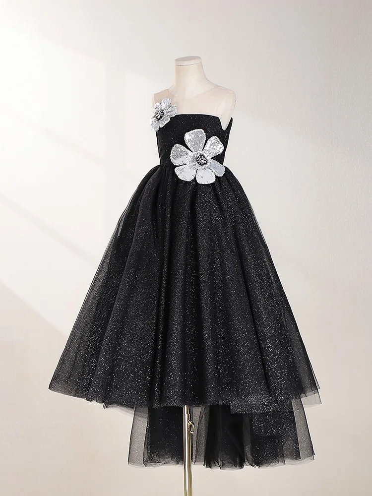 Odizli Baby meisjes mouwloos glitter pailletten prinses tule jurk