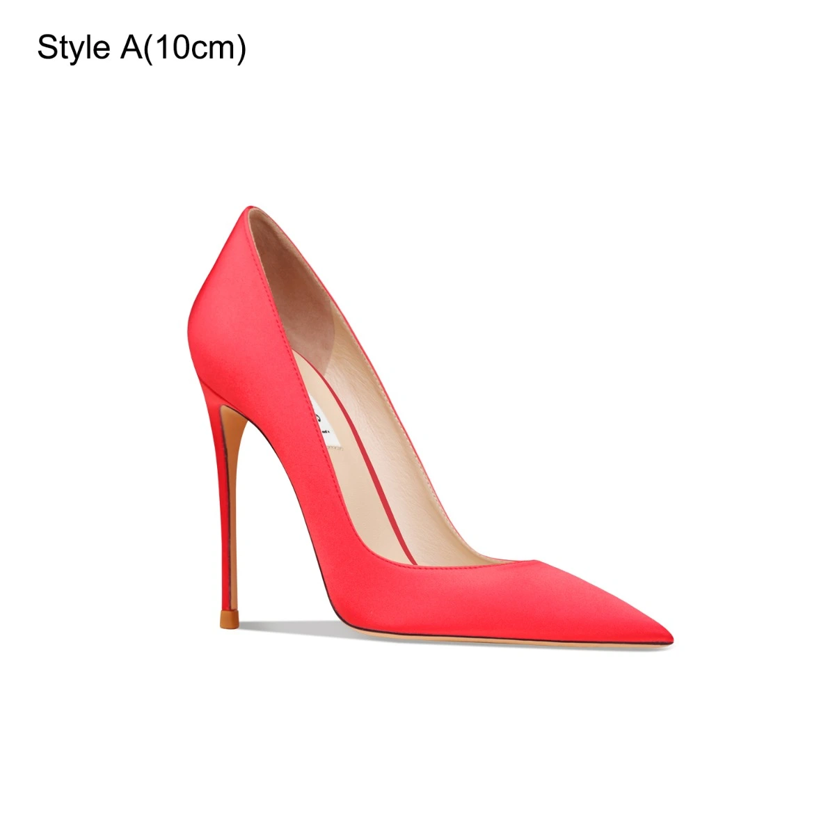 Chic Beautiful Red Satin Prom Pumps 2024 10 cm Stiletto Heels Pointed Toe Pumps High Heels