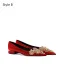 Chinese style Red Rhinestone Satin Wedding Shoes 2026 6 cm Stiletto Heels Pointed Toe Wedding Pumps
