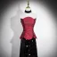 High-end Chinese style Burgundy Sequins Formal Dresses 2026 A-Line / Princess Strapless Sleeveless Backless Floor-Length / Long Evening Party Evening Dresses