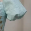 Elegant Mint Green Beading Sequins Prom Dresses 2023 Ball Gown Square Neckline Short Sleeve Backless Floor-Length / Long Prom Formal Dresses