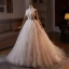 Charmant Weiß Perlenstickerei Pailletten Plissee Brautkleider / Hochzeitskleider 2024 Ballkleid Spaghettiträger Ärmellos Rückenfreies Lange Hochzeit