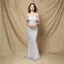 Charming Gold Sequins Evening Dresses 2022 Trumpet / Mermaid Off-The-Shoulder Sleeveless Backless Floor-Length / Long Evening Party Formal Dresses