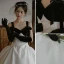 Audrey Hepburn Style Black Prom Dresses 2022 Ball Gown Spaghetti Straps Bow Sleeveless Backless Court Train Prom Formal Dresses