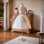 Charming White Lace Flower Homecoming Graduation Dresses 2025 Ball Gown Strapless Sleeveless Backless Floor-Length / Long Formal Dresses