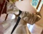 Elegant Black Two Tone Prom Dresses 2024 Trumpet / Mermaid Off-The-Shoulder Short Sleeve Backless Sweep Train Prom Formal Dresses