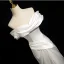 Chic / Belle Blanche Fendue devant Robe De Bal 2024 Trompette / Sirène Bustier Sans Manches Dos Nu Train De Balayage Promo Robe De Ceremonie