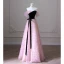 Chic / Beautiful Blushing Pink Flower Prom Dresses 2023 A-Line / Princess Off-The-Shoulder Sleeveless Backless Bow Sash Floor-Length / Long Prom Formal Dresses