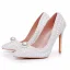 Elegante Witte Parel Bruidsschoenen 2025 11 cm Naaldhakken / Stiletto Spitse Neus Huwelijk Pumps Hoge Hakken