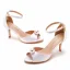 Schlicht Sommer Himmelblau Perle Ball Sandalen Damen 2023 Knöchelriemen 7 cm Stilettos Peeptoes Sandaletten Hochhackige