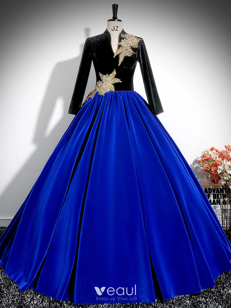 Velvet ball gowns top