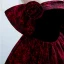 Élégant Bordeaux Impression Robe De Bal 2022 Robe Boule De l'épaule Manches Courtes Dos Nu Longue Robe De Ceremonie