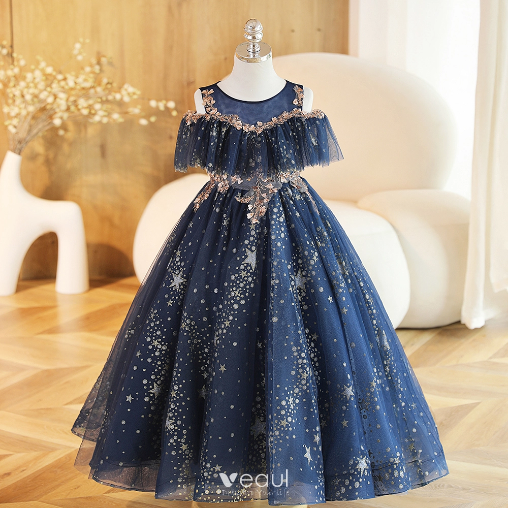 Royal Blue and Silver Lace Tulle Satin Formal Flower Girl Dress for Special  Occasion Bridesmaid Party Wedding Pageant Photoshoot Christmas - Etsy |  Abiti da principessa, Vestiti, Abiti
