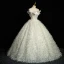 Charmant Ivory / Creme Glanz Pailletten Quaste Ballkleider 2023 Ballkleid Bandeau Schleife Ärmellos Rückenfreies Lange Festliche Kleider