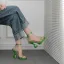 Sexy Doré Cocktail Soirée Sandales Femme 2022 Bride Cheville 11 cm Talons Aiguilles Peep Toes / Bout Ouvert Sandales Talons Hauts