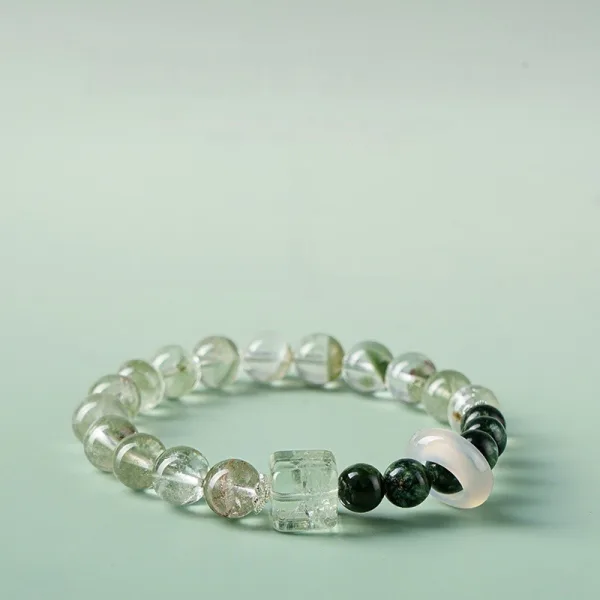 Haut de Gamme Étourdissant Vert Fait main Cristal Fantôme Vert Bracelets 2025 Accessorize