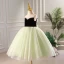 Elegant Blushing Pink Rhinestone Birthday Flower Girl Dresses 2023 Ball Gown Scoop Neck Sleeveless Backless Tea-length