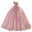 Simple Rose Sombre Organza Robe De Bal 2023 Robe Boule Bustier Sans Manches Dos Nu Longue Promo Robe De Ceremonie