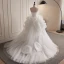 Classic White Cascading Ruffles Wedding Dresses 2023 Ball Gown Strapless Sleeveless Backless Court Train Wedding