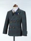 Ink Blue Plaid Long Sleeve Boys Wedding Suits 6-piece 2022 Body Jewellery Coat Pants Shirt Tie Vest