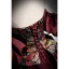 Vintage / Retro Burgundy Embroidered Formal Dresses 2022 Satin Off-The-Shoulder Puffy Short Sleeve Backless Floor-Length / Long Prom Dresses