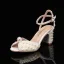Sexy Weiß Perle Brautschuhe 2024 6 cm Thick Heels Knöchelriemen Peeptoes Hochzeit Sandaletten Hochhackige