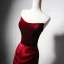 Sexy Burgundy Velvet Evening Dresses 2024 Trumpet / Mermaid Strapless Sleeveless Backless Court Train Evening Party Formal Dresses