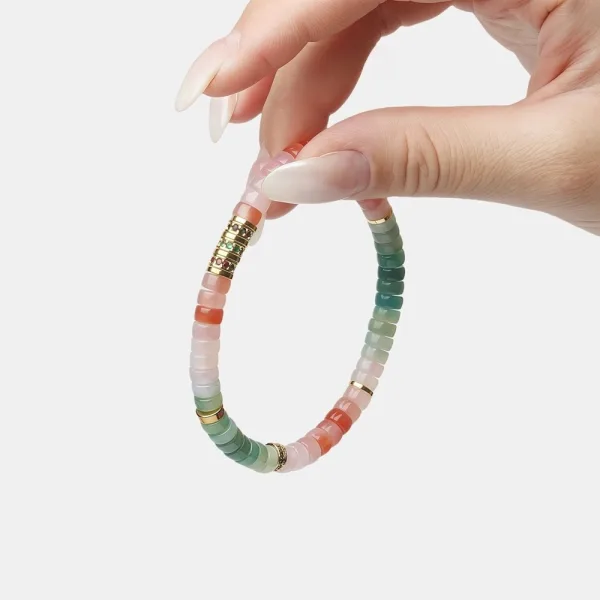 Ongebruikelijk Multi-Kleuren Regenboog Handgemaakt Agaat Armbanden Accessoires 2026