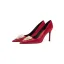 Chinese style Red Pearl Rhinestone Wedding Shoes 2026 Leather 8 cm Stiletto Heels Pointed Toe Wedding Pumps High Heels