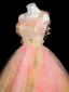 Chic / Beautiful Blushing Pink Appliques Prom Dresses 2025 Ball Gown Square Neckline Sleeveless Backless Floor-Length / Long Formal Dresses