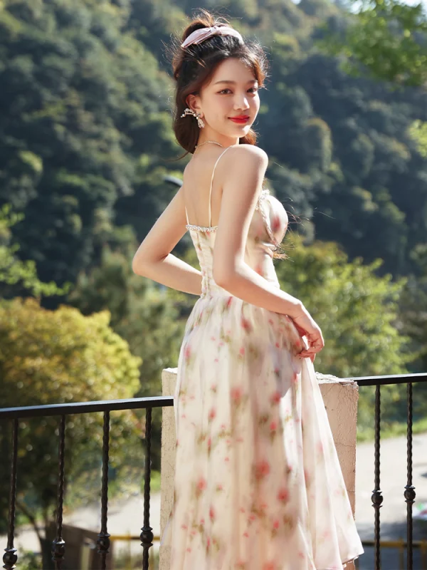 floral dresses graduation White Satin A-line Floral Short Homecoming Dresses