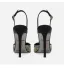 Sexy Black Gold Rhinestone Evening Party Womens Sandals 2024 10 cm Stiletto Heels Pointed Toe Sandals High Heels