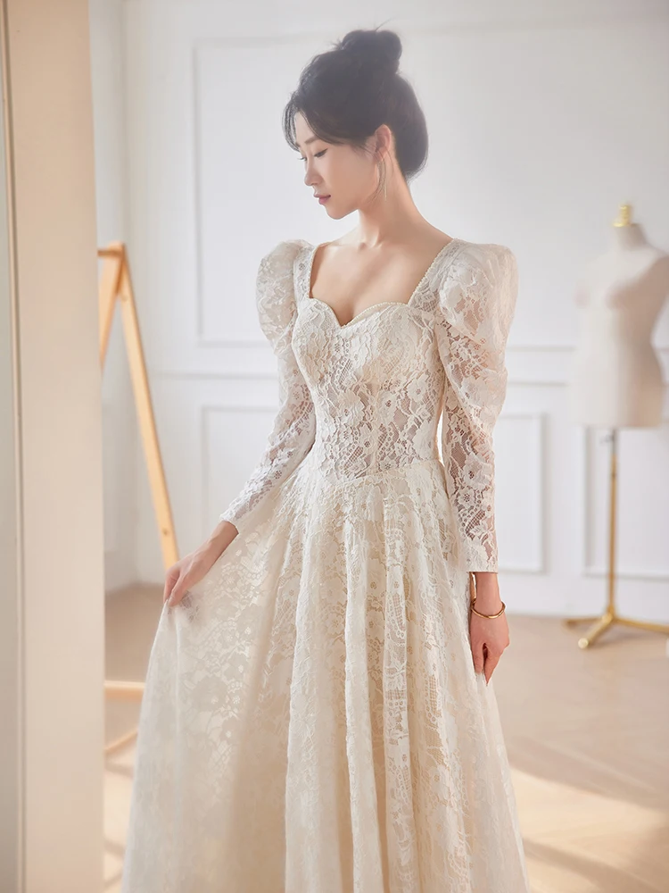 strapless open back dress Princess wedding dress sparkly | 3D flower wedding dress main image 0