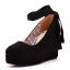 Romain Rouge Bride Cheville Imperméables Promo Chaussures Femmes 2025 11 cm Compensées À Bout Rond Chaussures Femmes