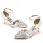Chic / Belle Noire Faux Diamant Promo Sandales Femme 2023 Bride Cheville 7 cm Talons Aiguilles À Bout Pointu Sandales Talons Hauts