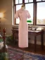 Chinese style Blushing Pink Evening Party Cheongsam 2025 Trumpet / Mermaid High Neck Short Sleeve Tea-length